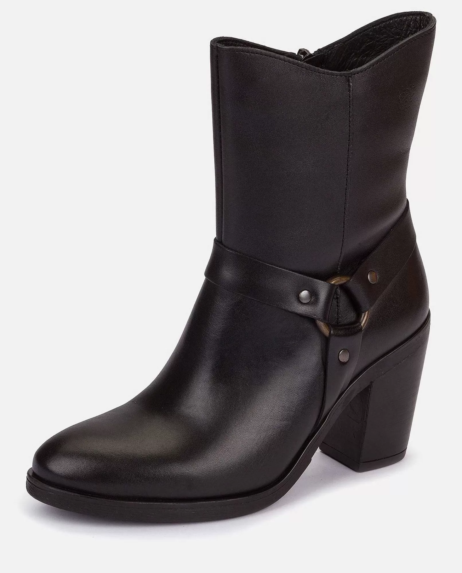 Mujer Yokono Botin De Tacon Tours-008 Negro