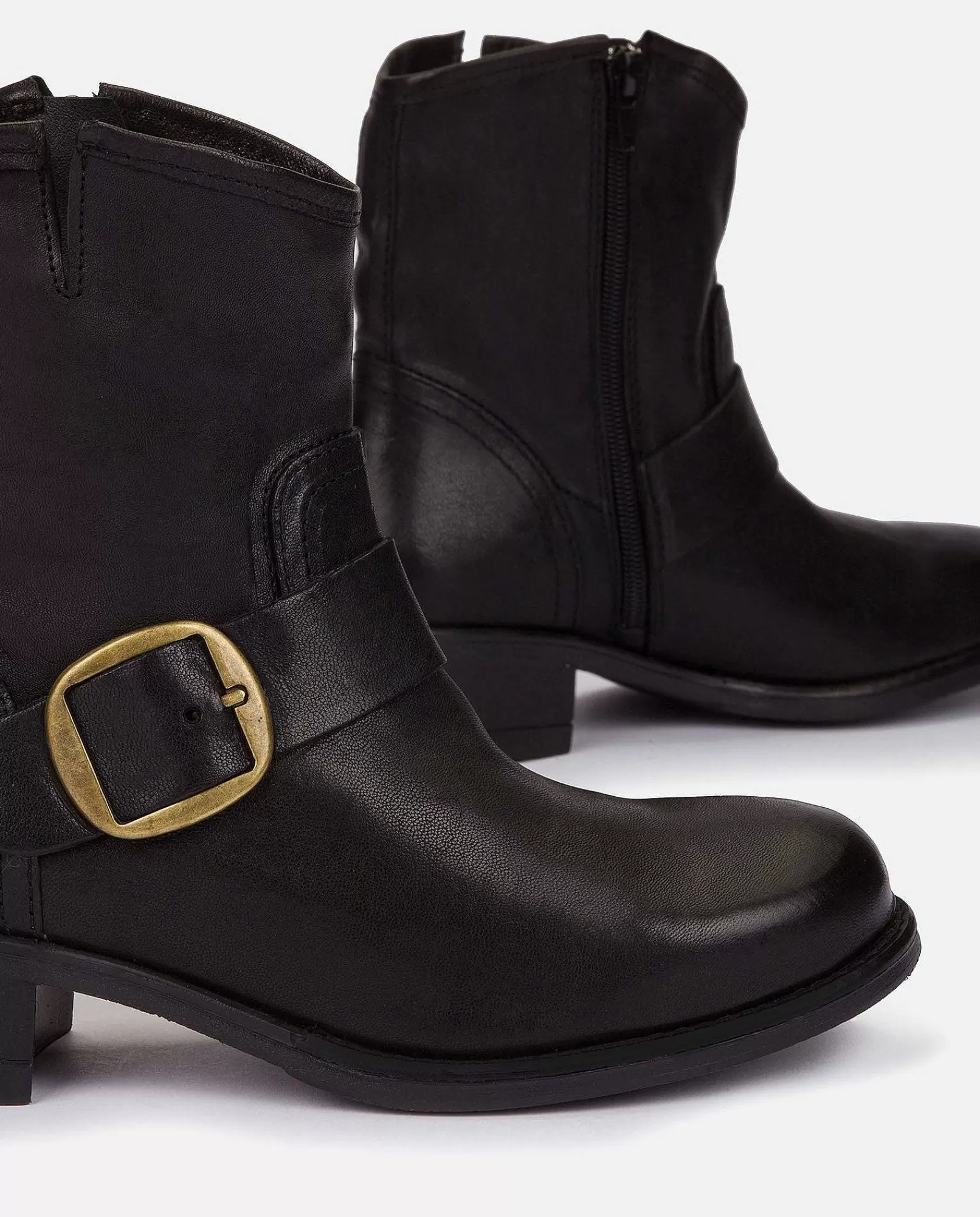 Mujer Yokono Botin Plano Mons-001 Negro