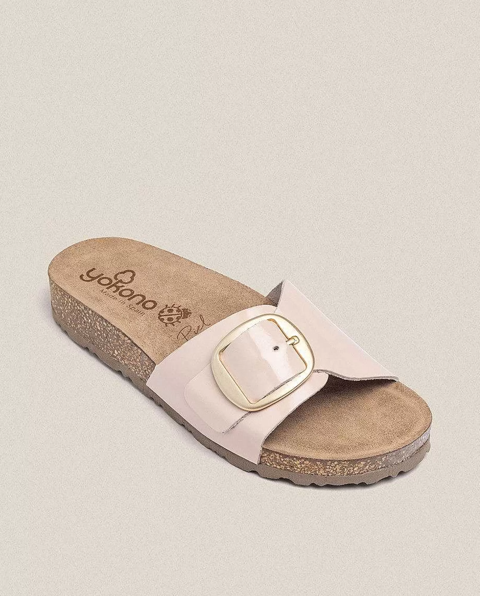 Mujer Yokono Sandalia Plana Jerba 114 Beige