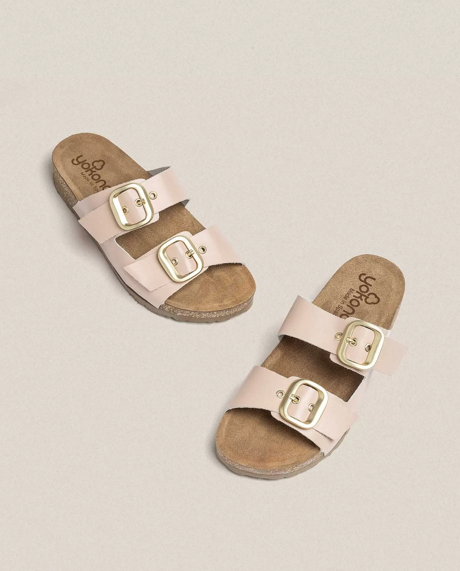 Mujer Yokono Sandalia Plana Jerba 136 Beige
