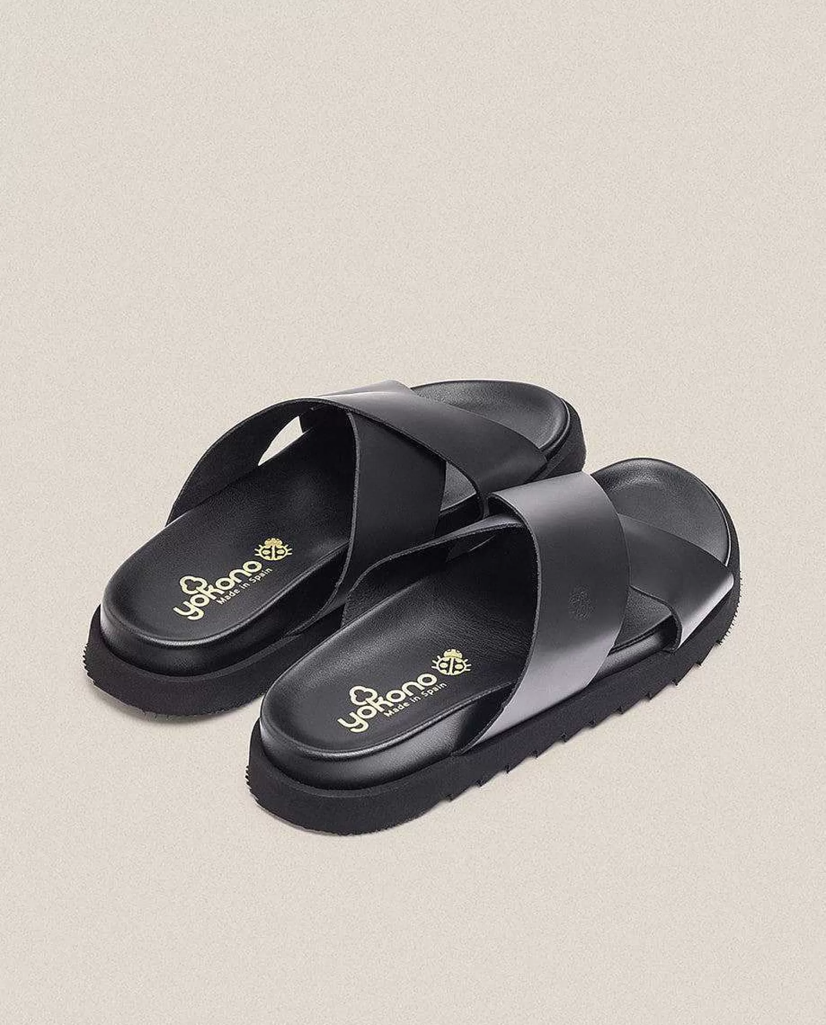 Hombre Yokono Sandalia Plana Man 003 Negro