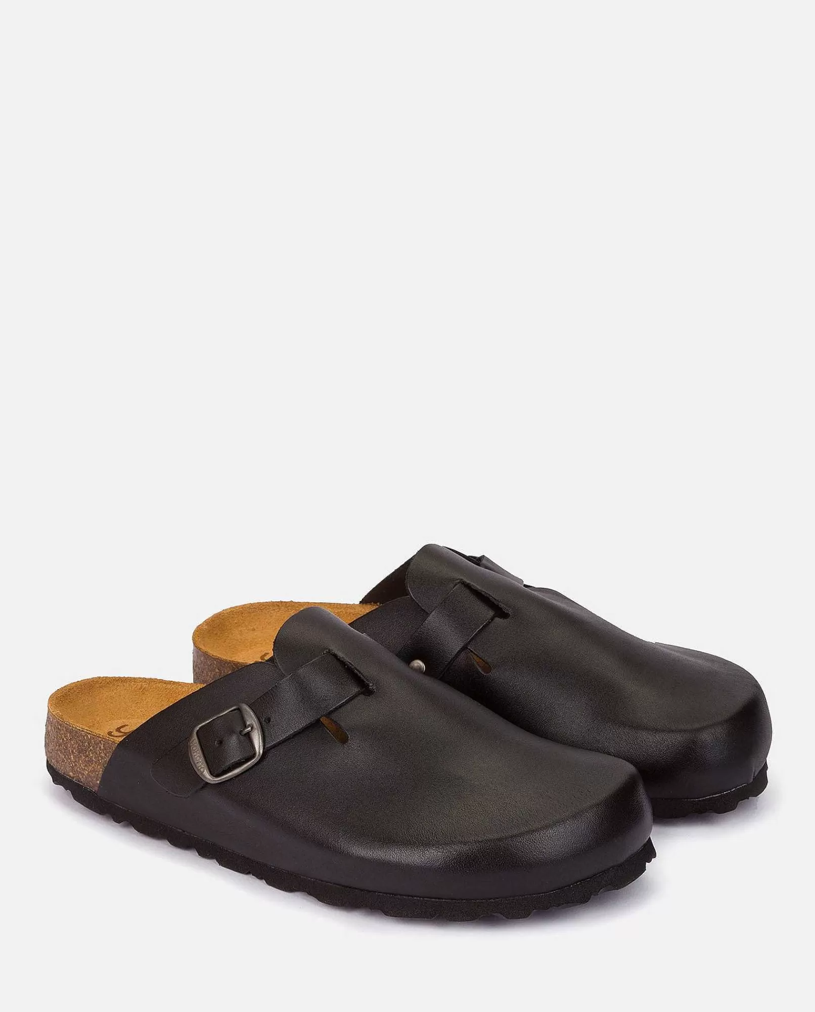 Mujer Yokono Zapato Plano Zueco-599 Negro